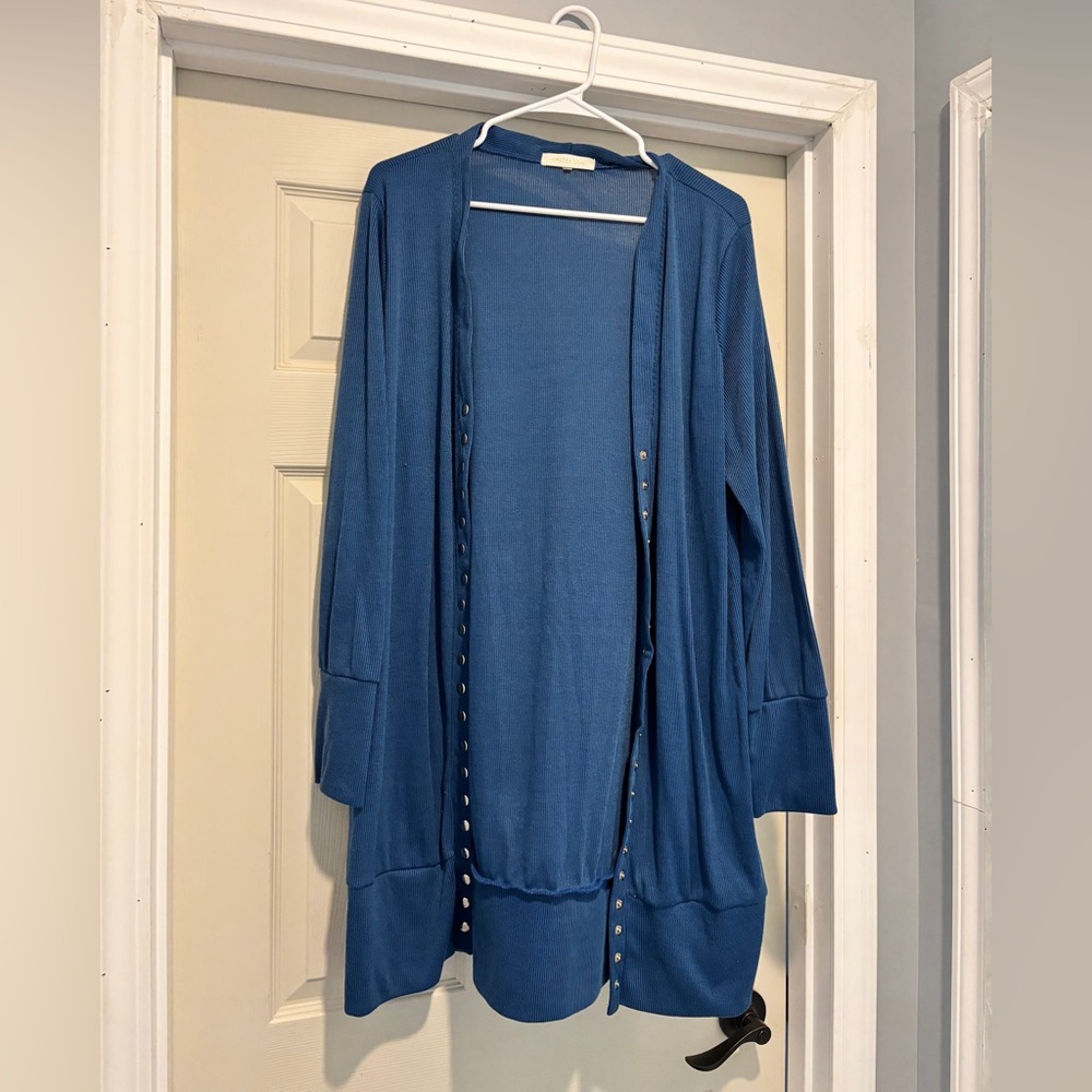 Blue Women's Long cardigan 2XL